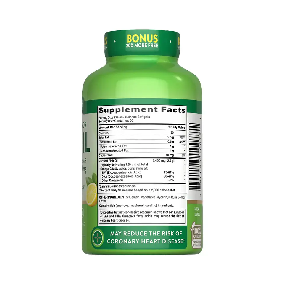 FISH OIL 2,400 mg , OMEGA-3 - 720mg/120 CAP 2