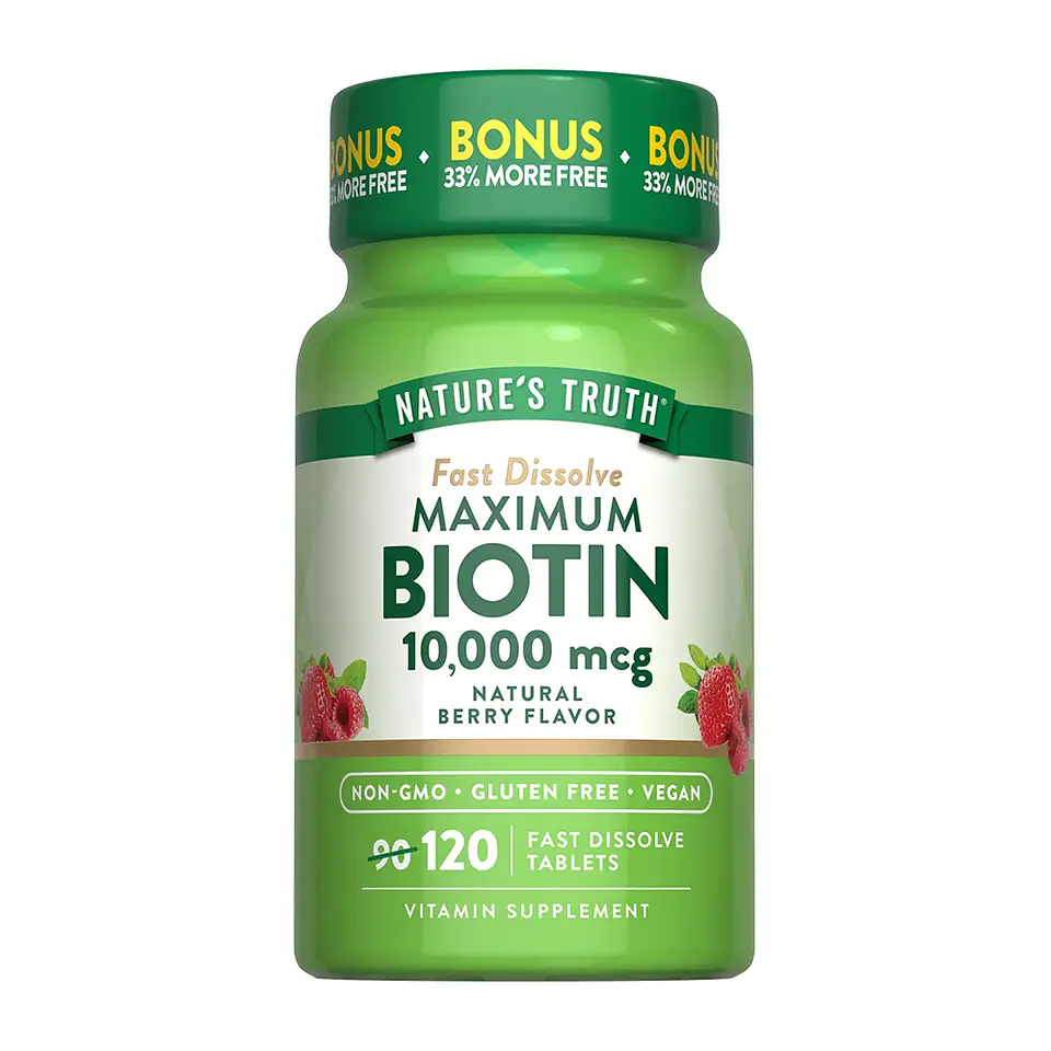 BIOTIN 10,000 mcg, 120 CAP 1