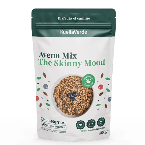 AVENA MIX THE SKINNY MOOD/ CHIA+BERRIES CON FIBRA PREBIOTICA/400g