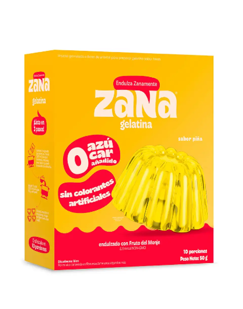 ZANA GELATINA SOBOR A PIÑA/ 50g 1