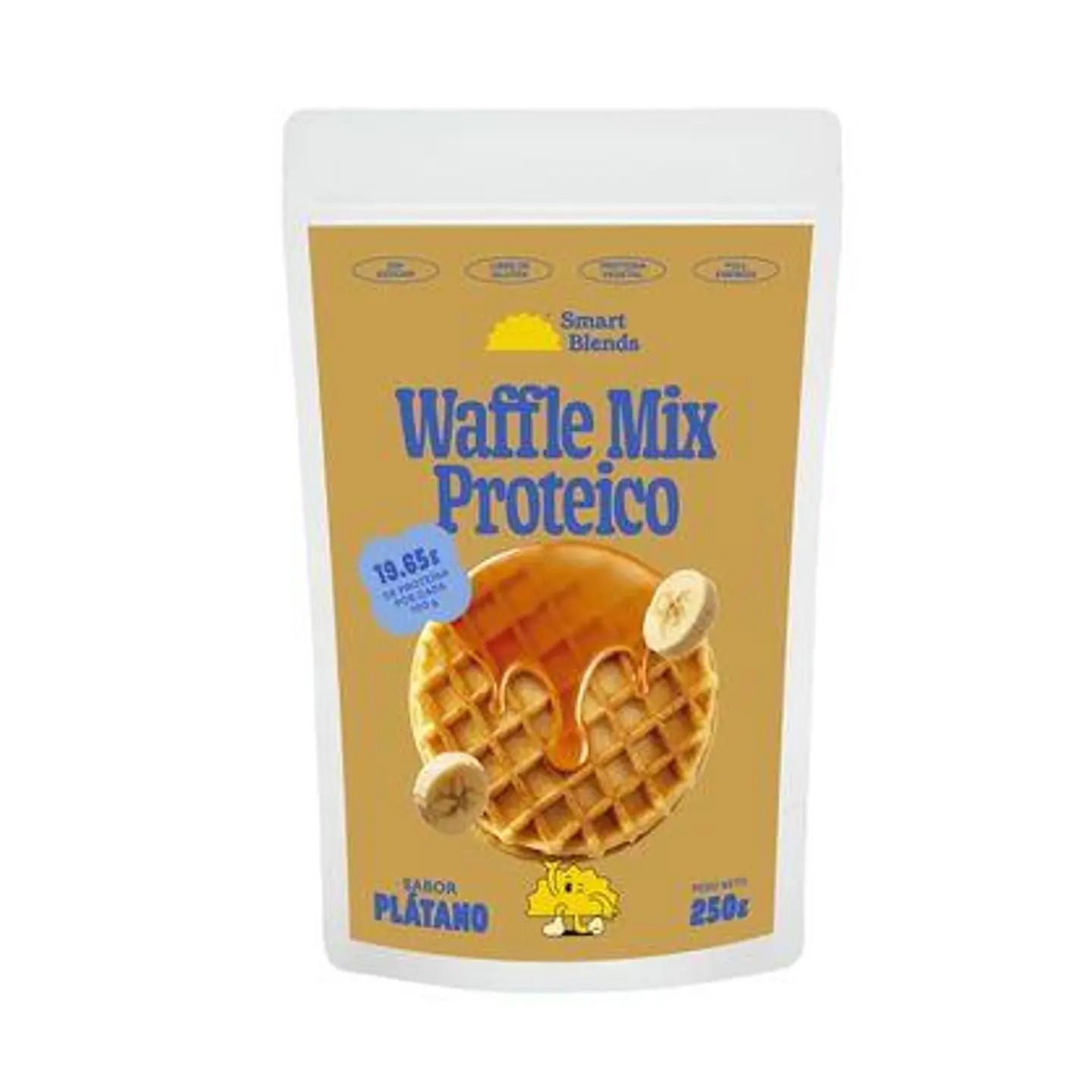 WAFFLE MIX PROTEICO SABOR PLATANO 250g 1