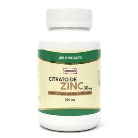 CITRATO DE ZINC / 100 UNID/ 500mg