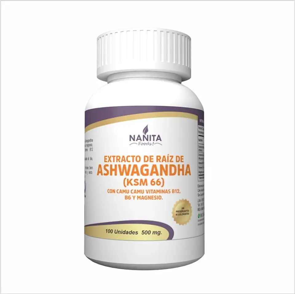 ASHWAGANDHA (KSM 66)/ 100 UNIDADES /500mg 1