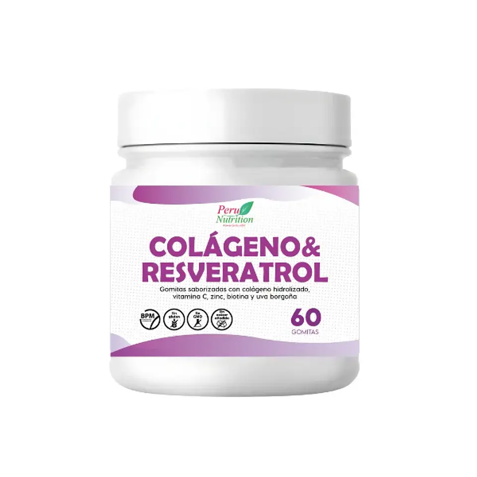 COLAGENO & RESVERATROL 60 GOMITAS 1