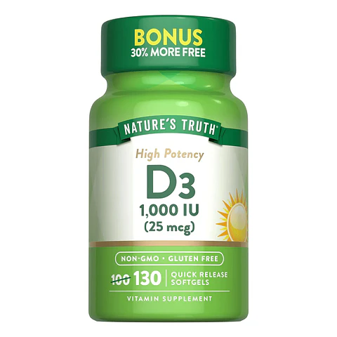 D3 1,000 IU (25 mcg), 130 CAP
