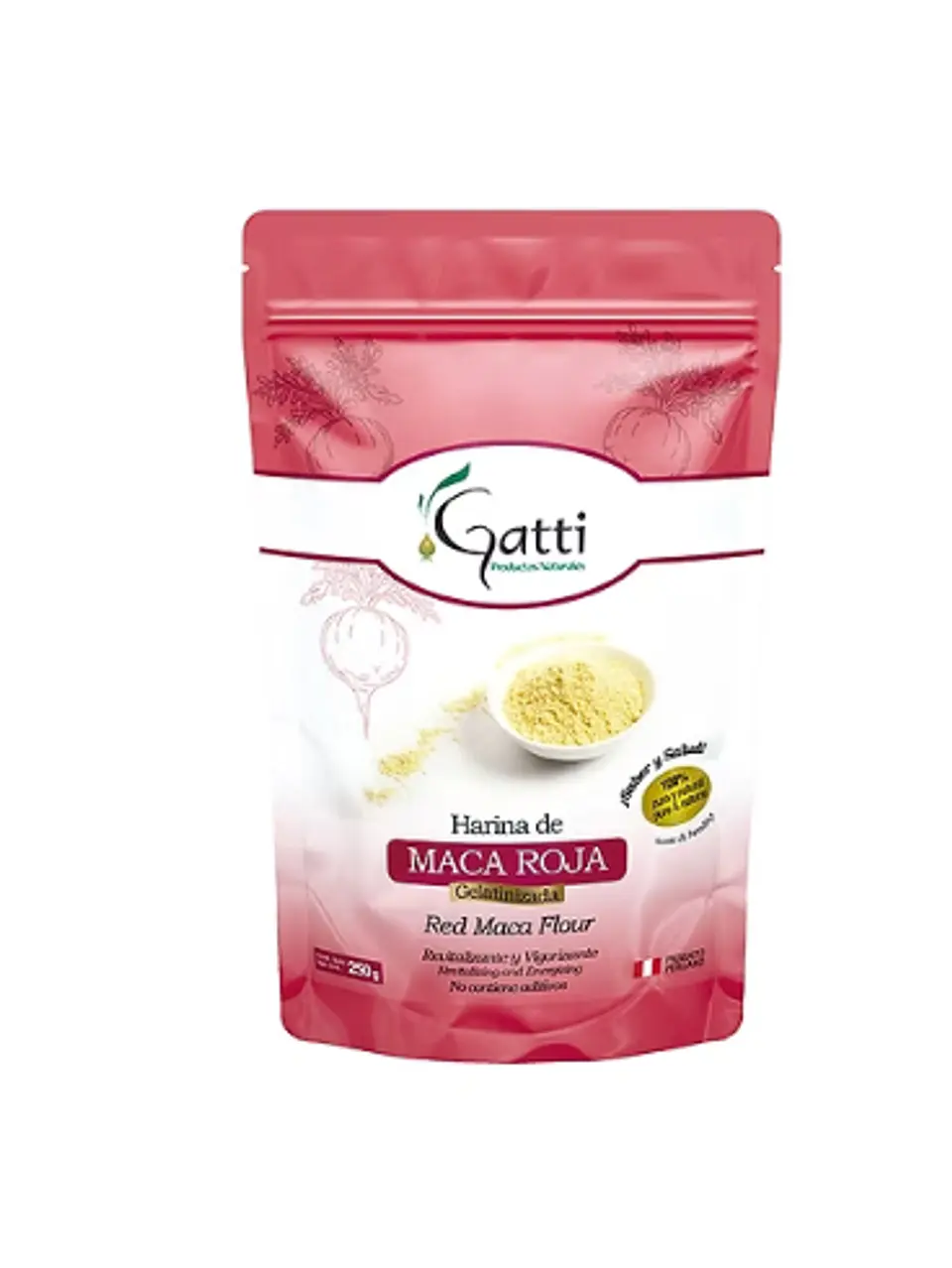 HARINA DE MACA ROJA GELATINIZADA 250G 1
