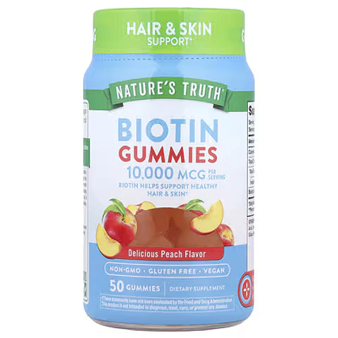 BIOTIN GUMMIES 10,000 MCG/ 50 GUMMIES