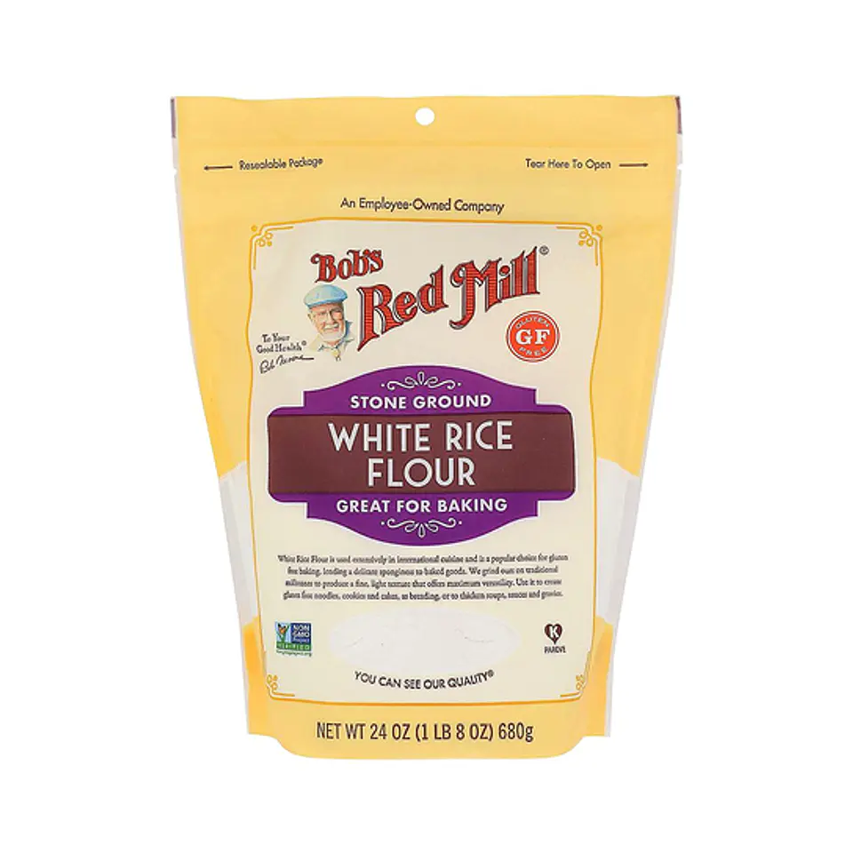 WHITE RICE FLOUR 680G-24OZ HARINA DE ARROZ 1