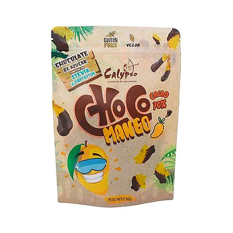 CHOCO MANGO- CACAO 70%, 50g, AZUCAR 0%