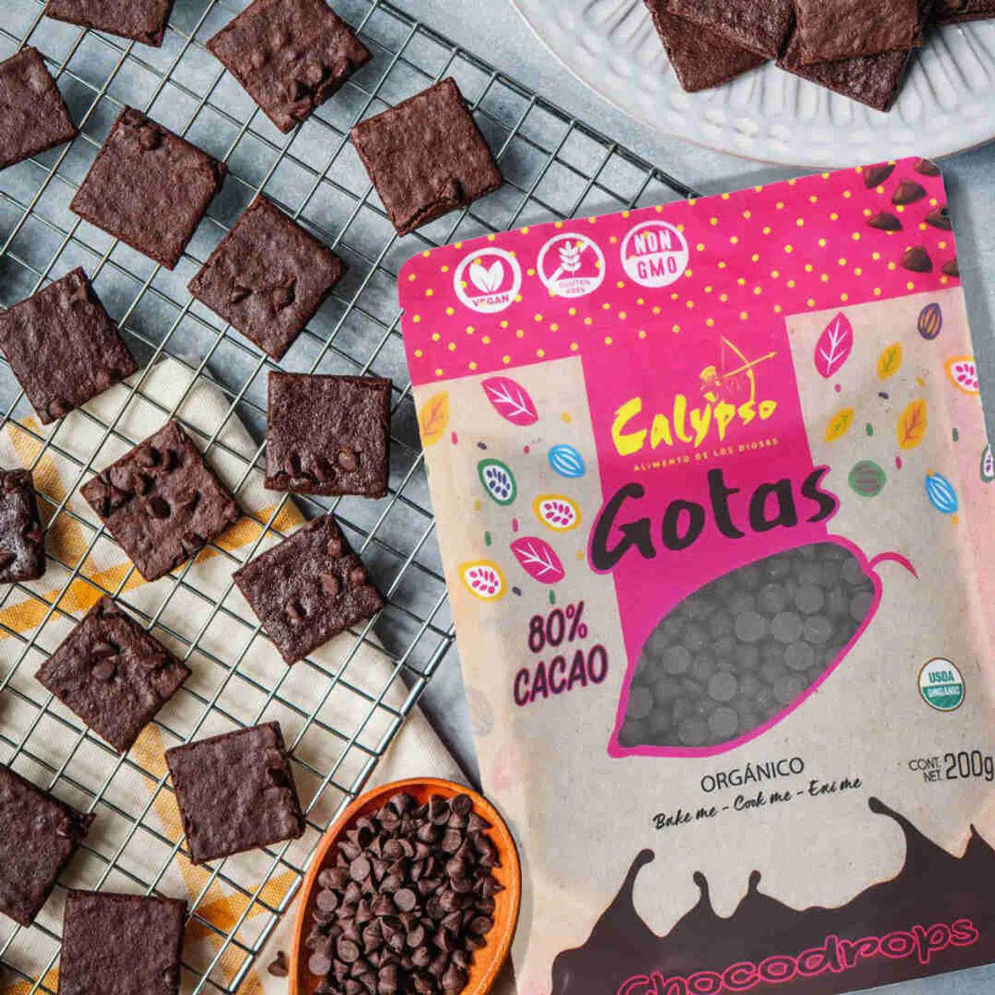 GOTAS DE CHOCOLATE  80% DE CACAO, 200g 2
