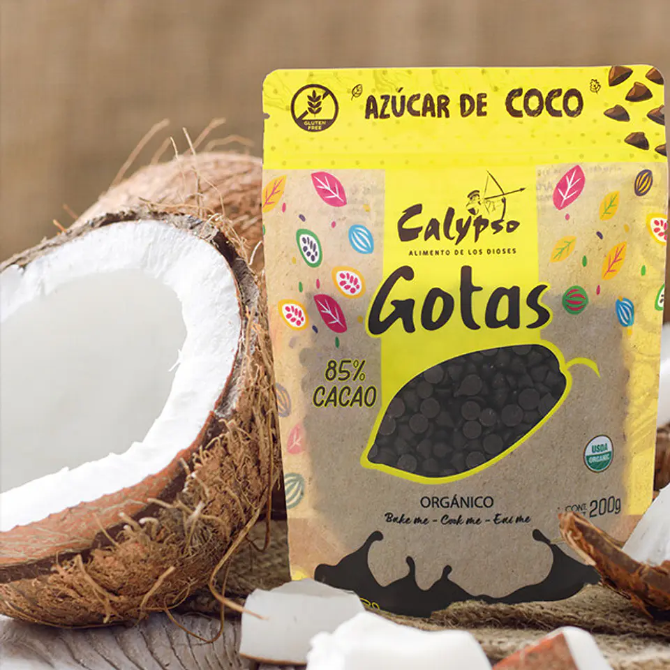 GOTAS DE CHOCOLATE  85% DE CACAO, 200g 2