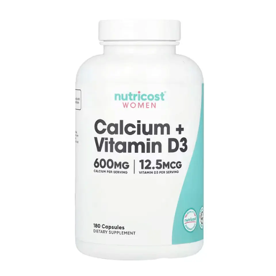 CALCIUM + VITAMIN D3/600MG-12.5MCG/ 180 CAP 1