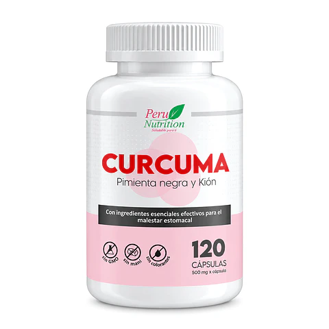 CURCUMA CON PIMIENTA NEGRA Y KION 120 CAPSULAS