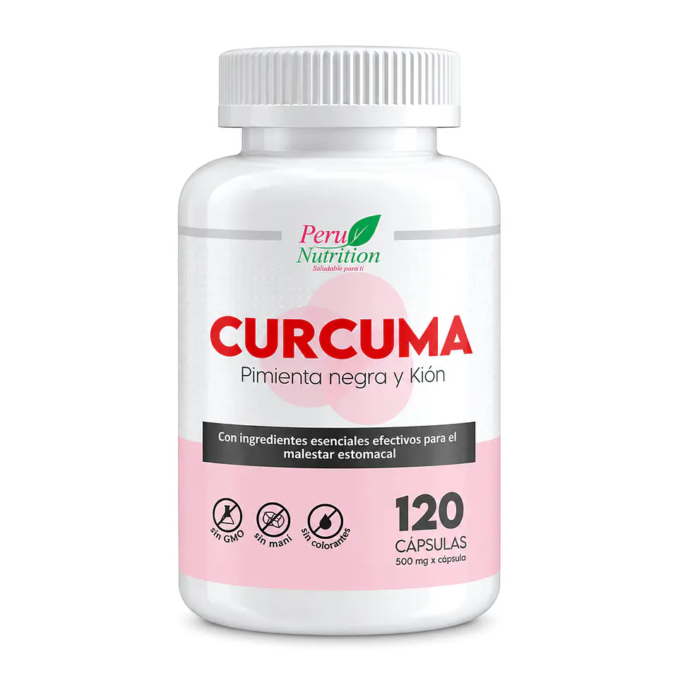 CURCUMA CON PIMIENTA NEGRA Y KION 120 CAPSULAS 1