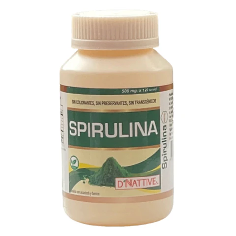 SPIRULINA 120 UNIDADES/ 500mg