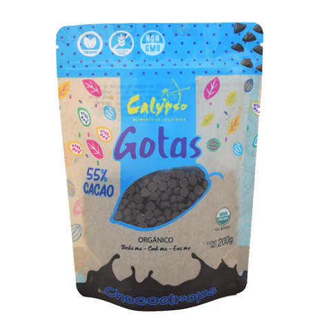GOTAS DE CHOCOLATE  55% DE CACAO, 200g