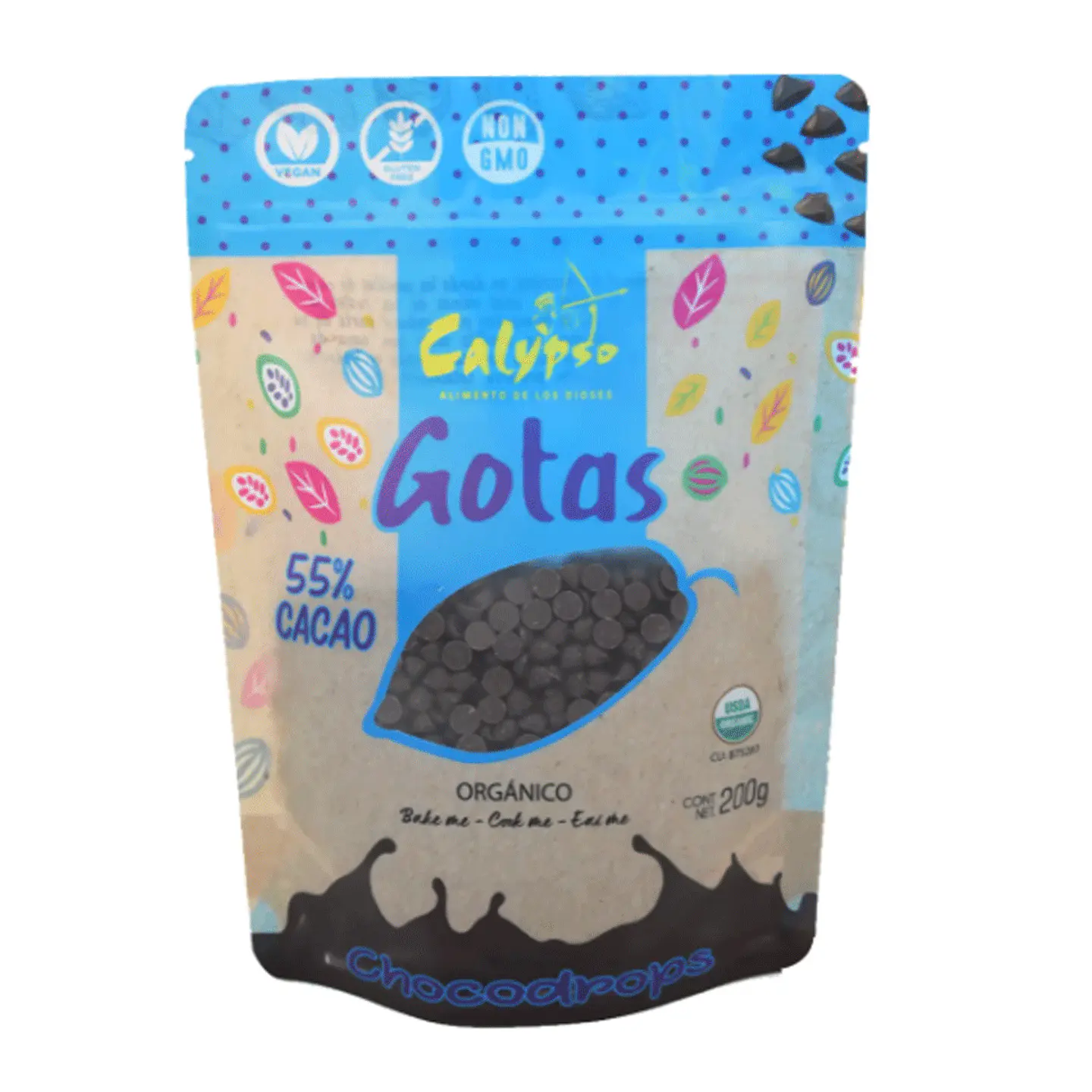 GOTAS DE CHOCOLATE  55% DE CACAO, 200g 1
