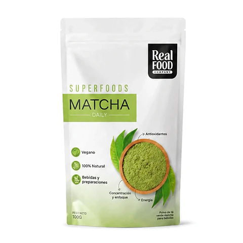 MATCHA DAILY CULINARIO /VEGANO, 100% NATURAL, ANTIOXIDANTES, ENERGÍA ESTABLE, ENFOQUE Y CONCENTRACIÓN/100G