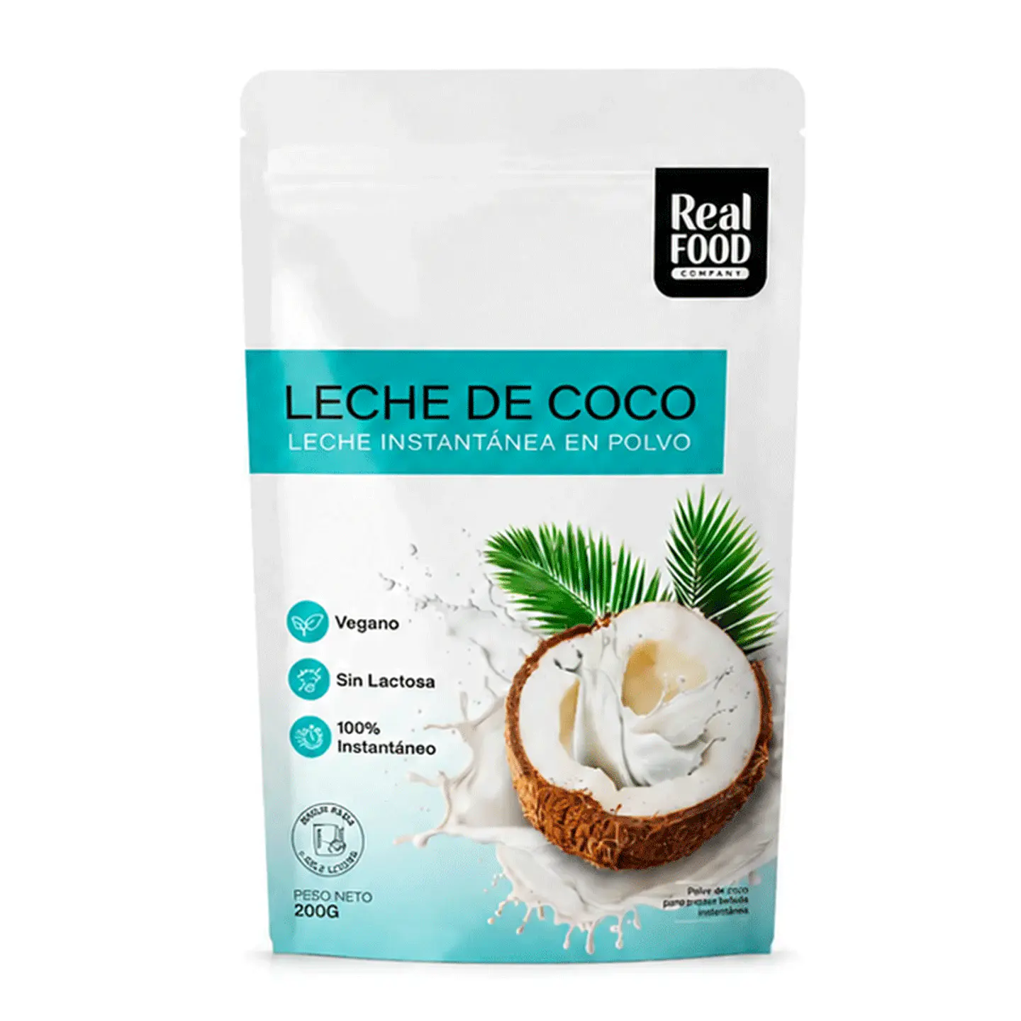 LECHE DE COCO / VEGANO, KETO, SIN LACTOSA, 100 INSTANTANEO/200G 1