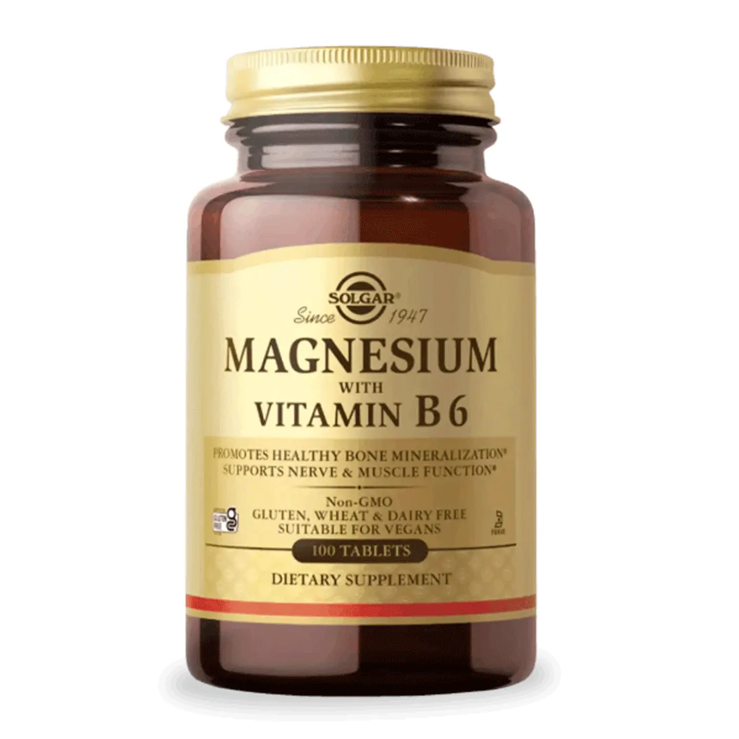 MAGNESIUM  WITTH VITAMINA B6, 100 TABLETAS 1