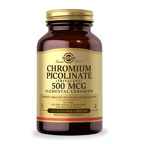 CHROMIUM PICOLINATE 500 MCG, 60 CAP