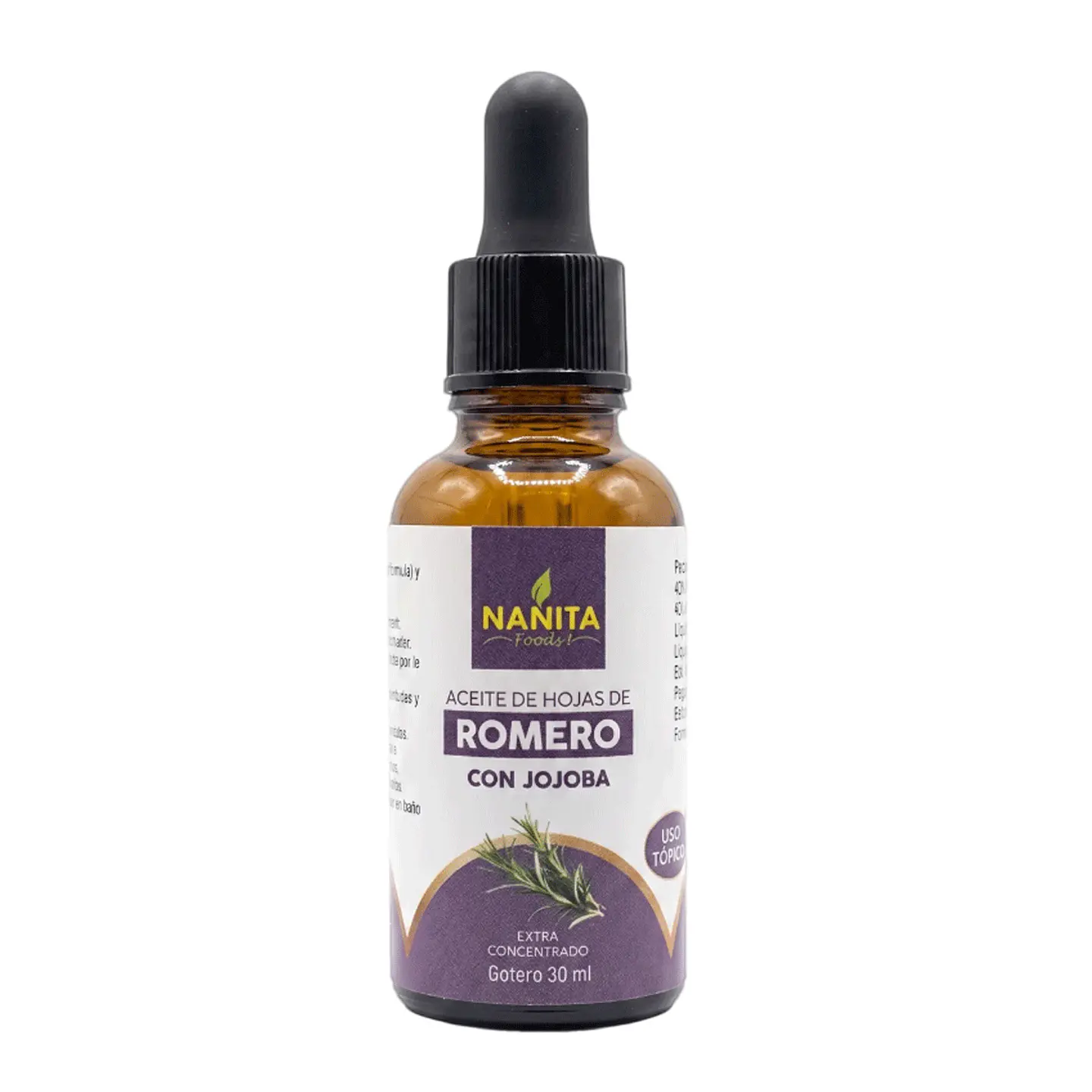 ACEITE DE HOJA DE ROMERO CON JOJOBA /GOTERO 30ML 1