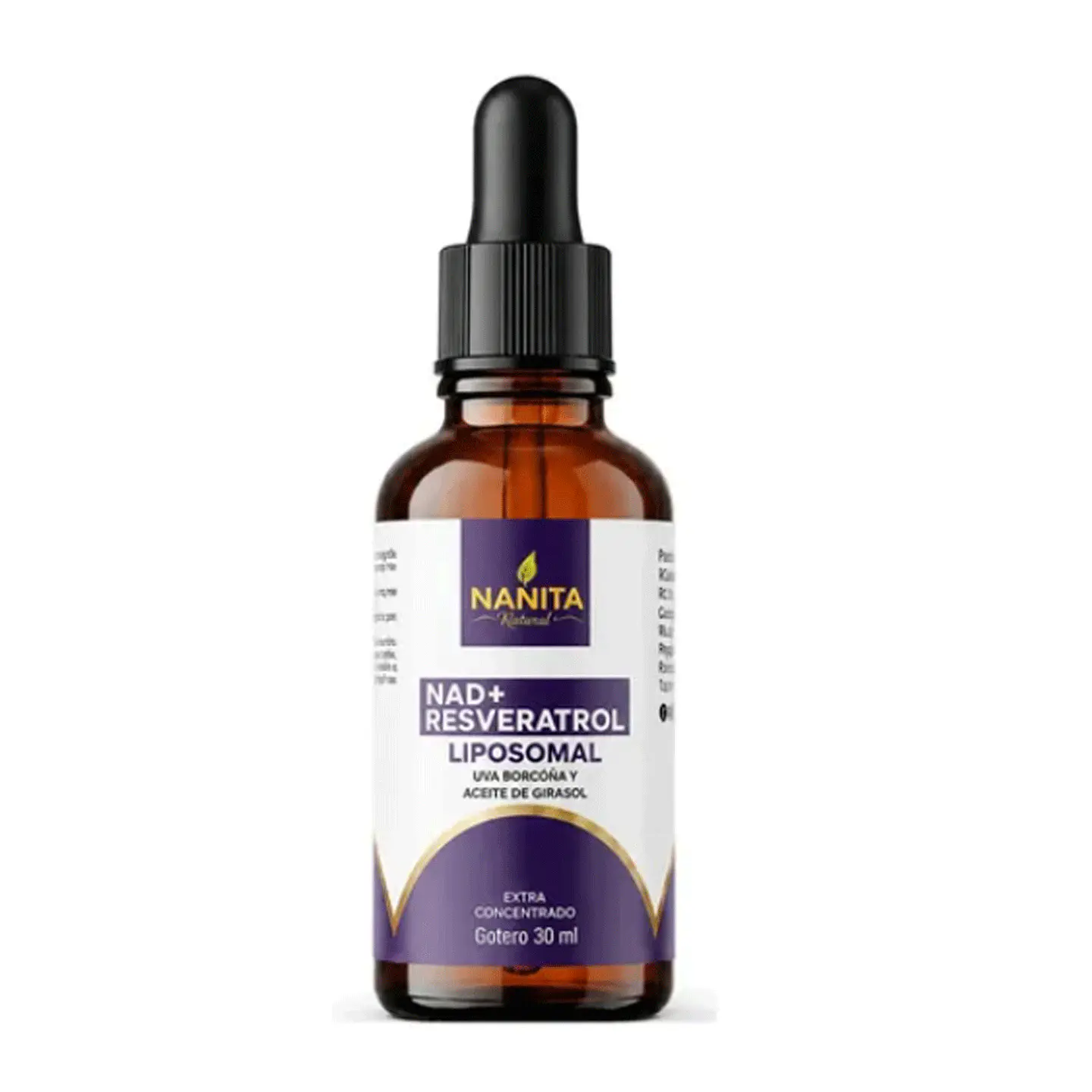 NAD + RESVERATROL LIPOSOMAL /GOTERO 30ML 1