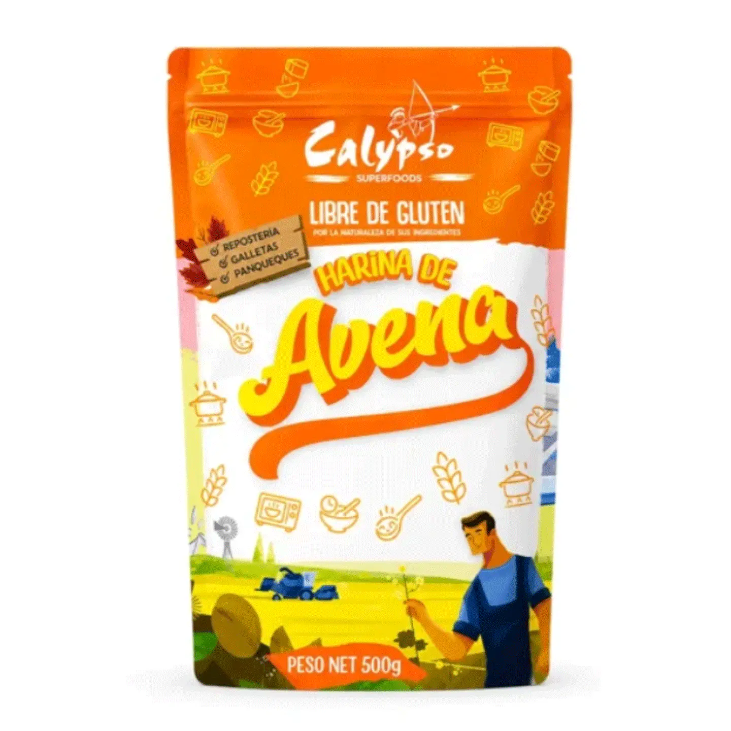 HARINA DE AVENA LIBRE DE GLUTEN 500g 1