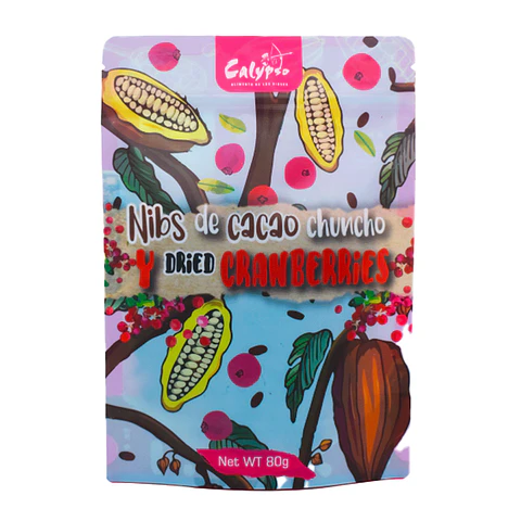 NIBS DE CACAO CHUNCHO Y DRIED CRANBERRIES DE 80g