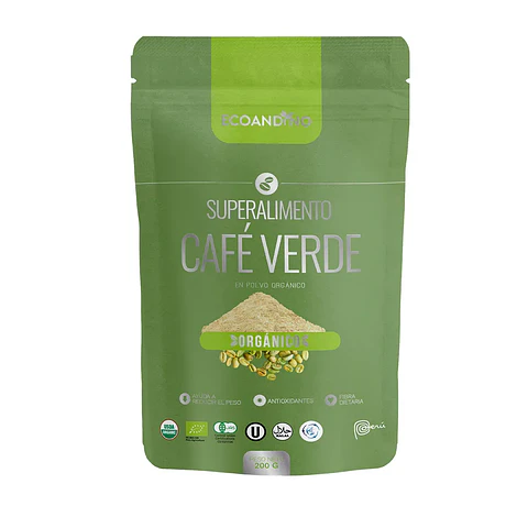 CAFÉ VERDE EN POLVO ORGANICO 200G