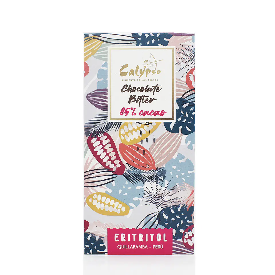 CHOCOLATE BITTER 85 % CACAO ERITRITOL 1