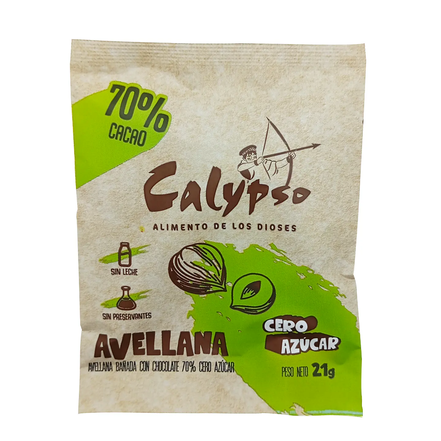 AVELLANA BAÑADOS CON HOCOLATE 70% CACAO DE  21G CERO AZUCAR 1