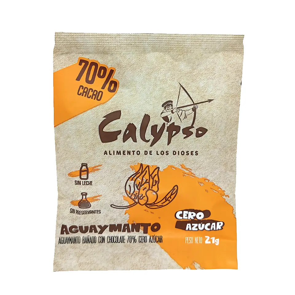 AGUAYMANTO BAÑADOS CON HOCOLATE 70% CACAO DE  21G CERO AZUCAR 1