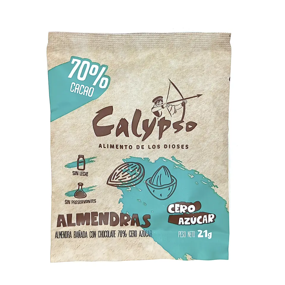 ALMENDRAS BAÑADOS CON HOCOLATE 70% CACAO DE  21G CERO AZUCAR 1
