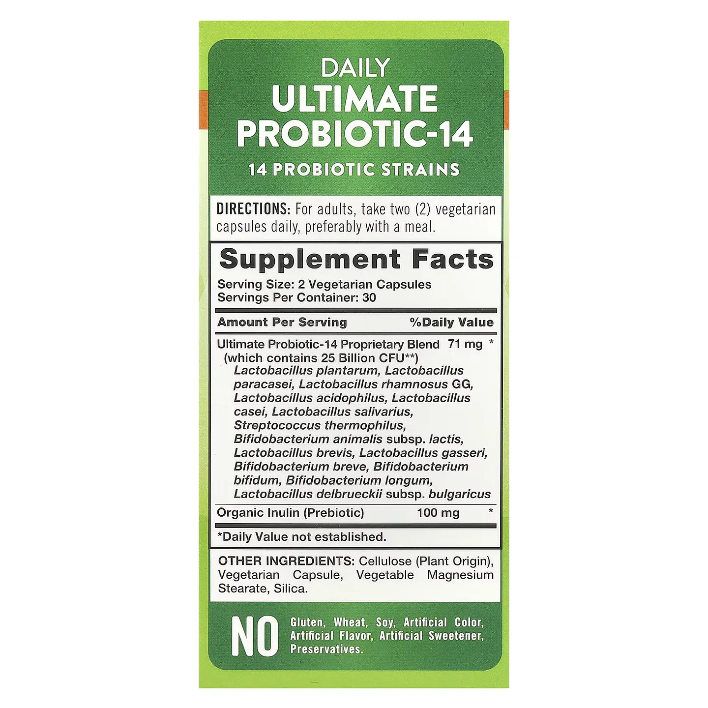 ULTIMATE PROBIOTIC - 14, 25 BILLION CFU, 60 CAP 2