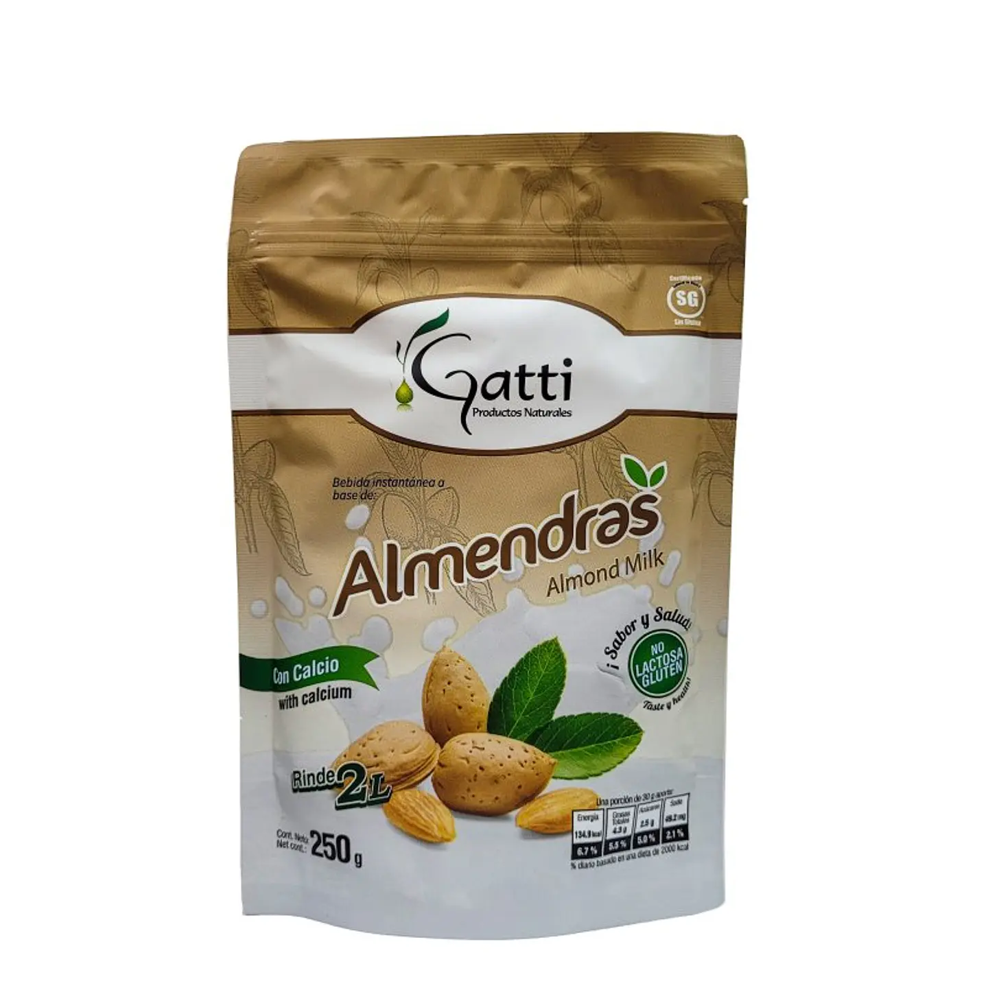 BEBIDA INSTANTANEA BASE ALMENDRAS 250G 1