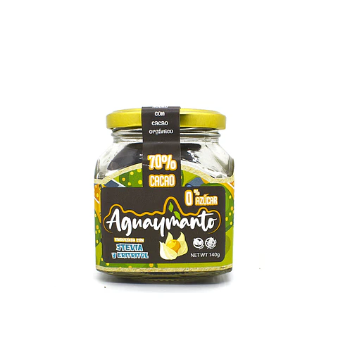 CHOCOLATES AGUAYMANTO STEVIA Y ALULOSA 140G VIDRIO