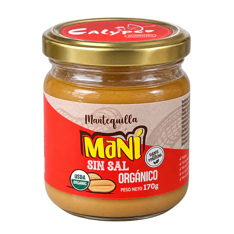 MANTEQUILLA MANI SIN SAL ORGÁNICO 170g