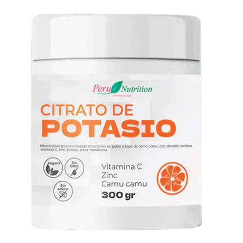 CITRATO DE POTASIO CON VIAMINA C, ZINC, CAMU CAMU 300GR