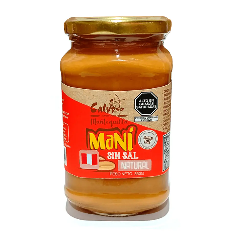 MANTEQUILLA MANI SIN SAL ORGÁNICO 330g 1