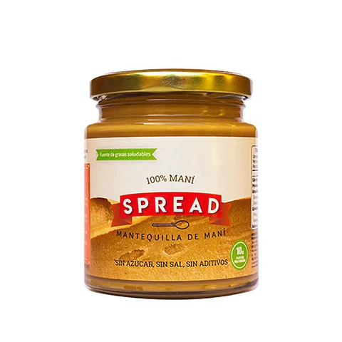 MANTEQUILLA DE MANI 100% SIN AZUCAR, SIN SAL,SIN ADITIVOS 230G