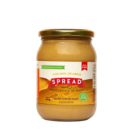 MANTEQUILLA DE MANI SIN SAL , SIN ADITIVOS 410G