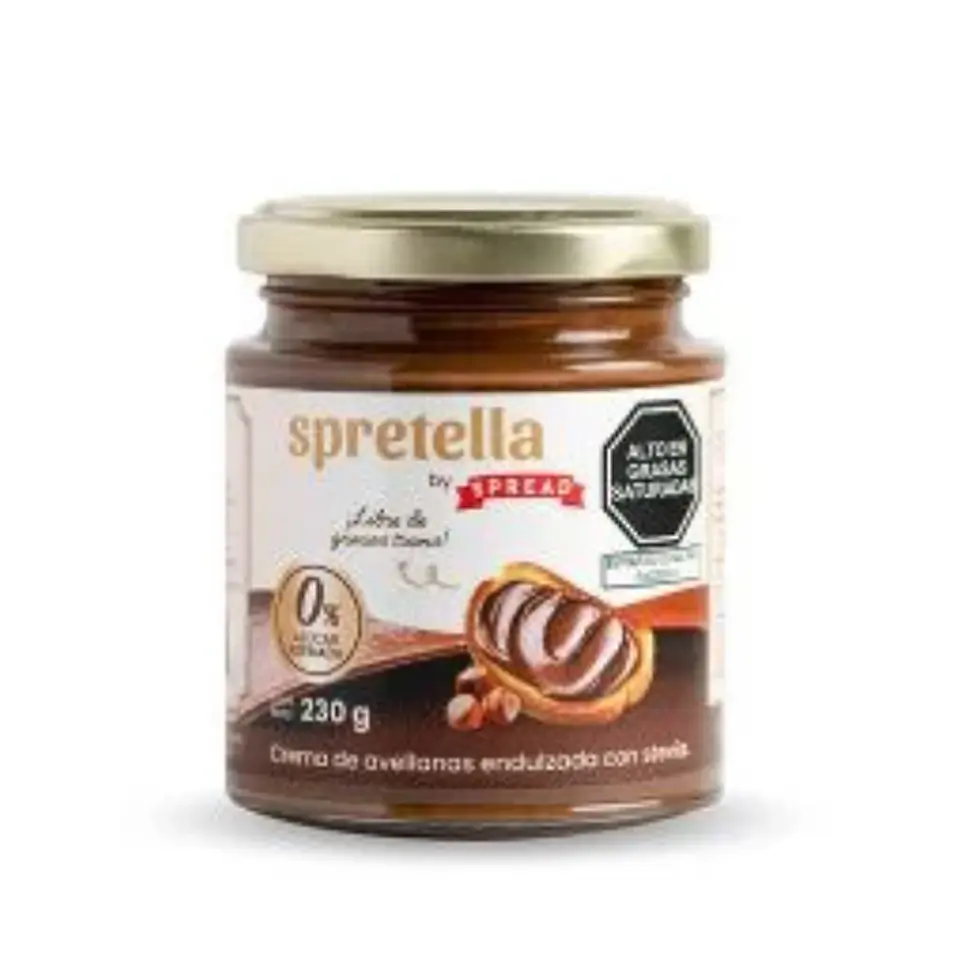 CREMA DE AVELLANAS CON STEVIA SPRETELLA 230G 1