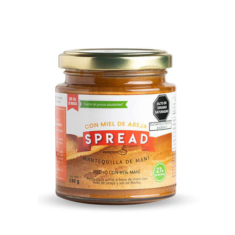 MANTEQUILLA DE MANI CON MIEL DE ABEJA Y SAL DE MARAS 230G