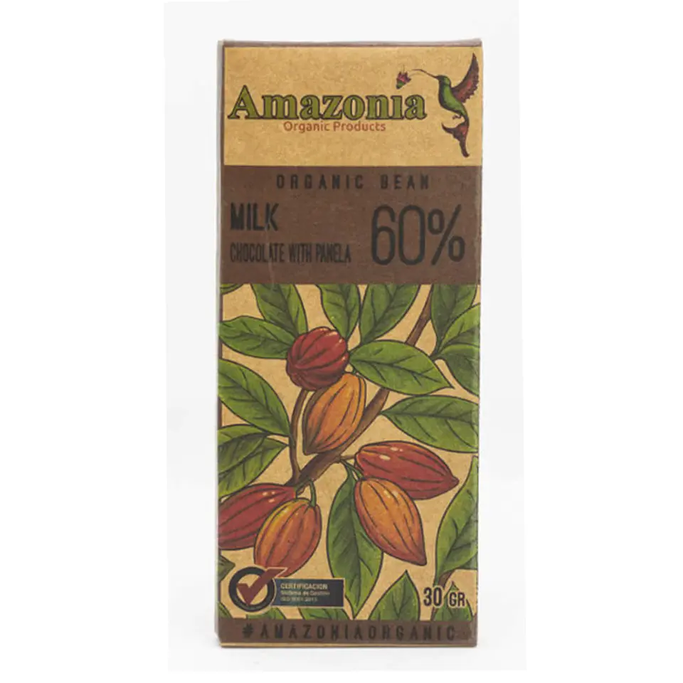 CHOCOLATE CON LECHE 60% 30GR 1