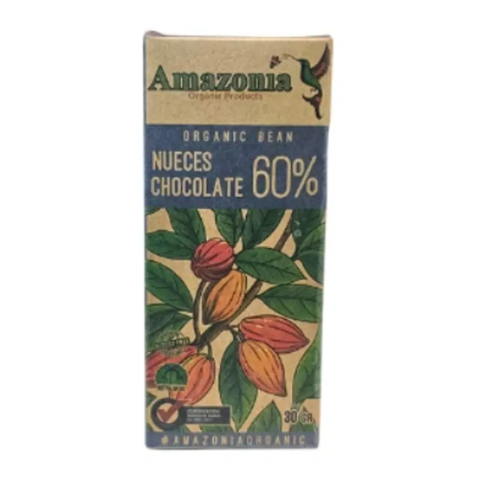 CHOCOLATE NUECES 60% 30GR 1
