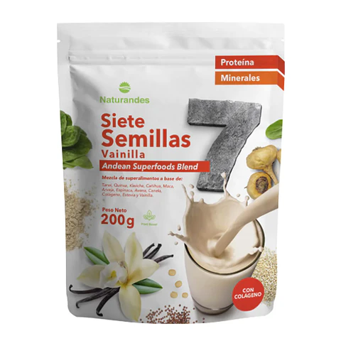HARINA SIETE SEMILLAS VAINILLA 200GR