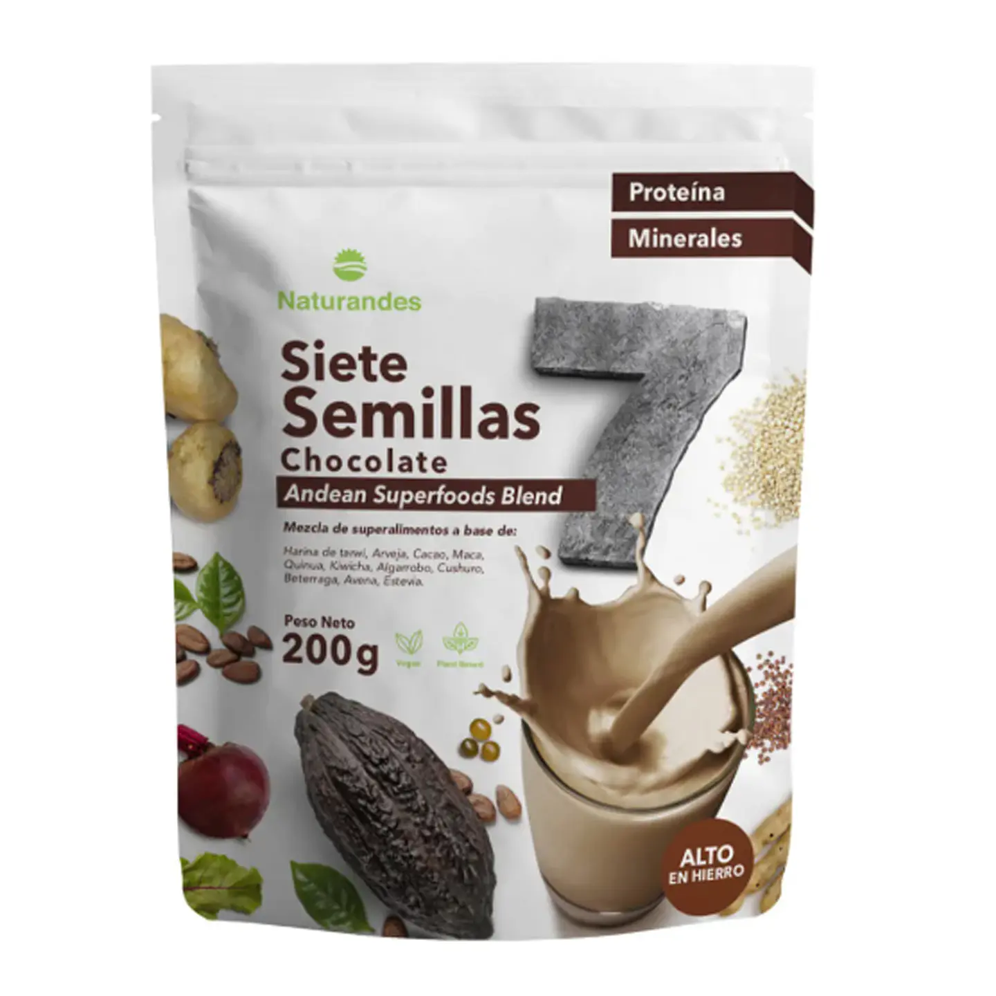 HARINA SIETE SEMILLAS CHOCOLATE 200GR 1