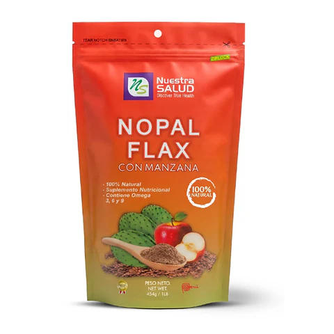 NOPAL FLAX CON MANZANA 454 G