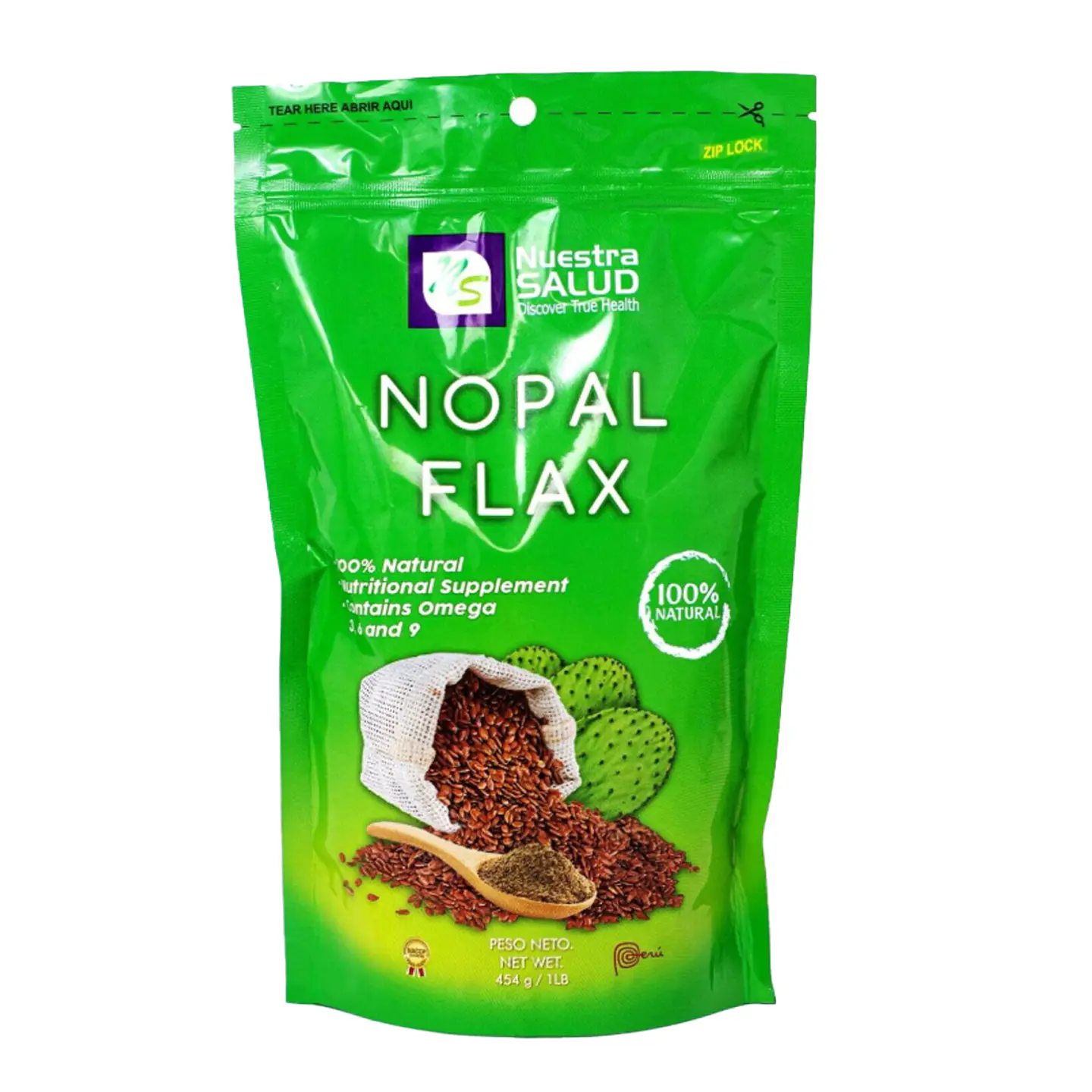 NOPAL FLAX LINAZA 454G 1